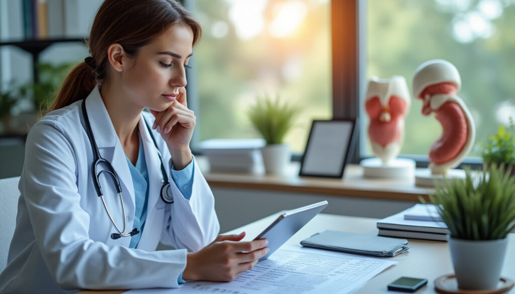découvrez les implications d'un taux élevé d'anticorps anti-thyroperoxydase avec une tsh normale, les causes possibles et les démarches médicales à suivre pour un diagnostic précis et un suivi adapté.