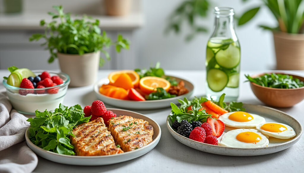 découvrez un menu facile sur 4 jours pour alléger vos repas et retrouver une sensation de ventre plus plat, avec des conseils simples à suivre au quotidien.