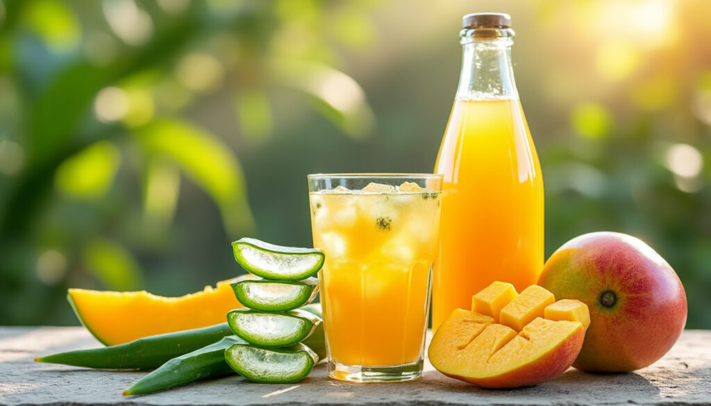 découvrez simply aloe mango, une boisson à l’aloe vera et à la mangue qui s’inscrit dans une routine bien-être et favorise le confort digestif.